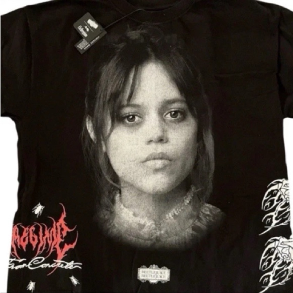 Civil Regime Jenna Ortega Black Graphic Shirt